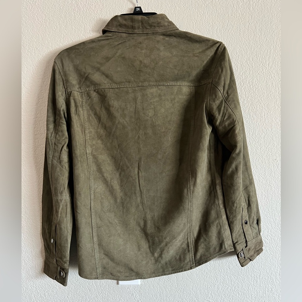 💚 Sophisticated Blank NYC Men’s Goatskin Leather Shirt Jacket 💚 - Picture 6 of 12